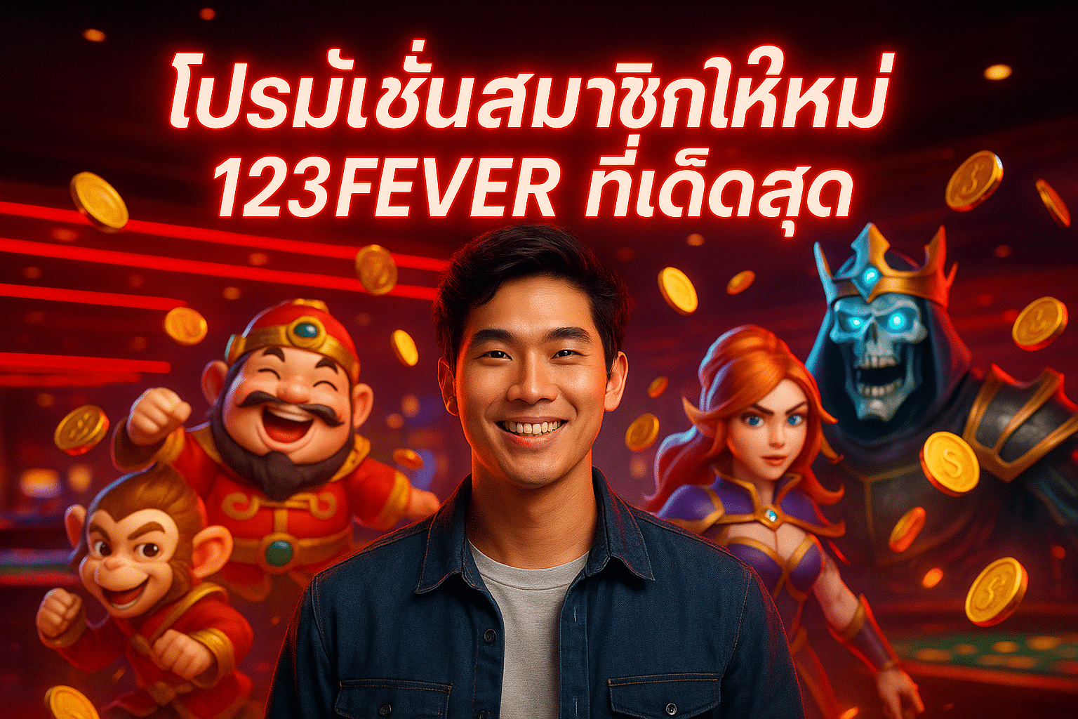 โปรโมชั่นสมาชิกใหม่ 123FEVER ที่เด็ดสุด